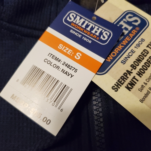 Smith's Workerwear Bonded Sherpa Thermal Hoodie - Picture 3 of 8
